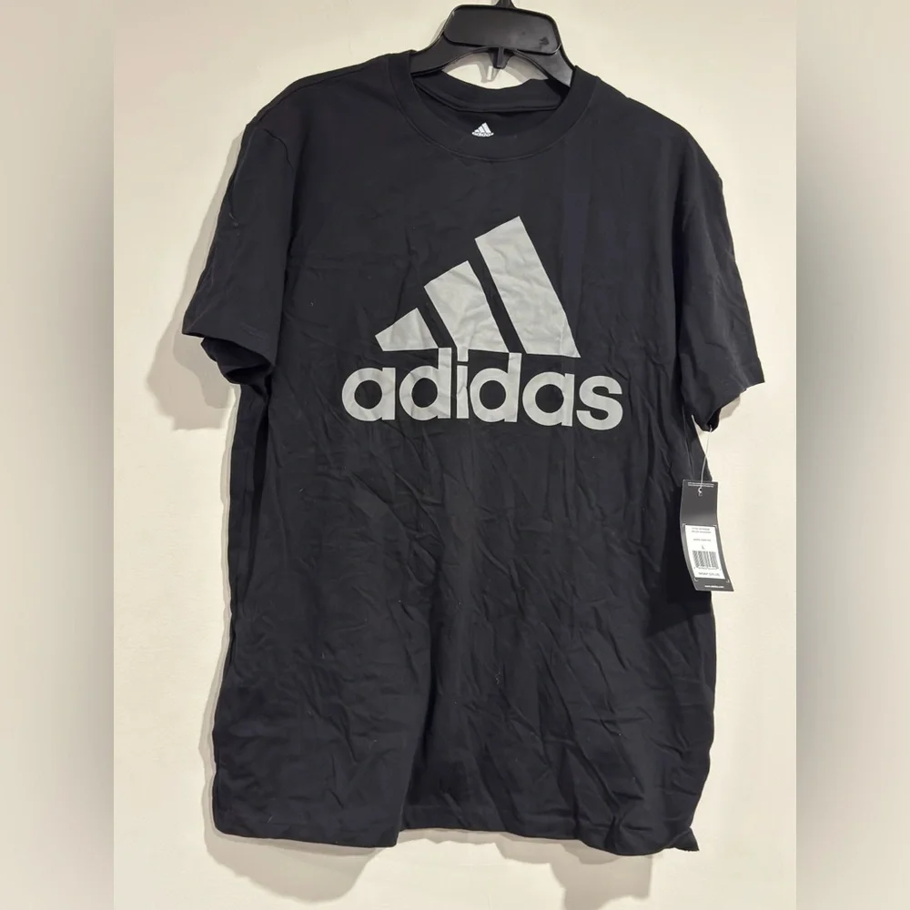 Adidas Golf Black Short Sleeve Cotton T-Shirt Men's L